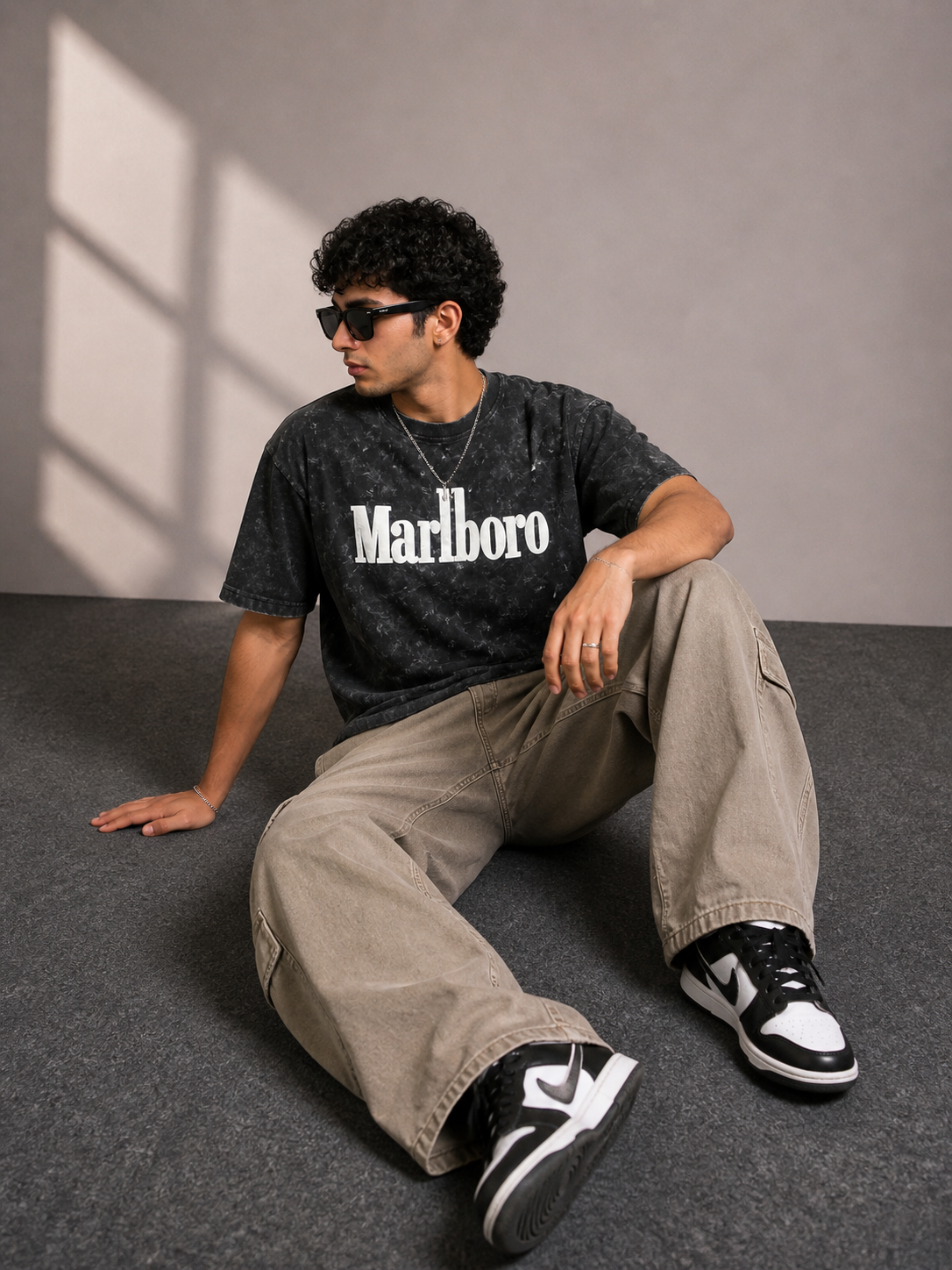 Vintage Acid Wash Graphic T-Shirt – Oversized Streetwear | Valrow