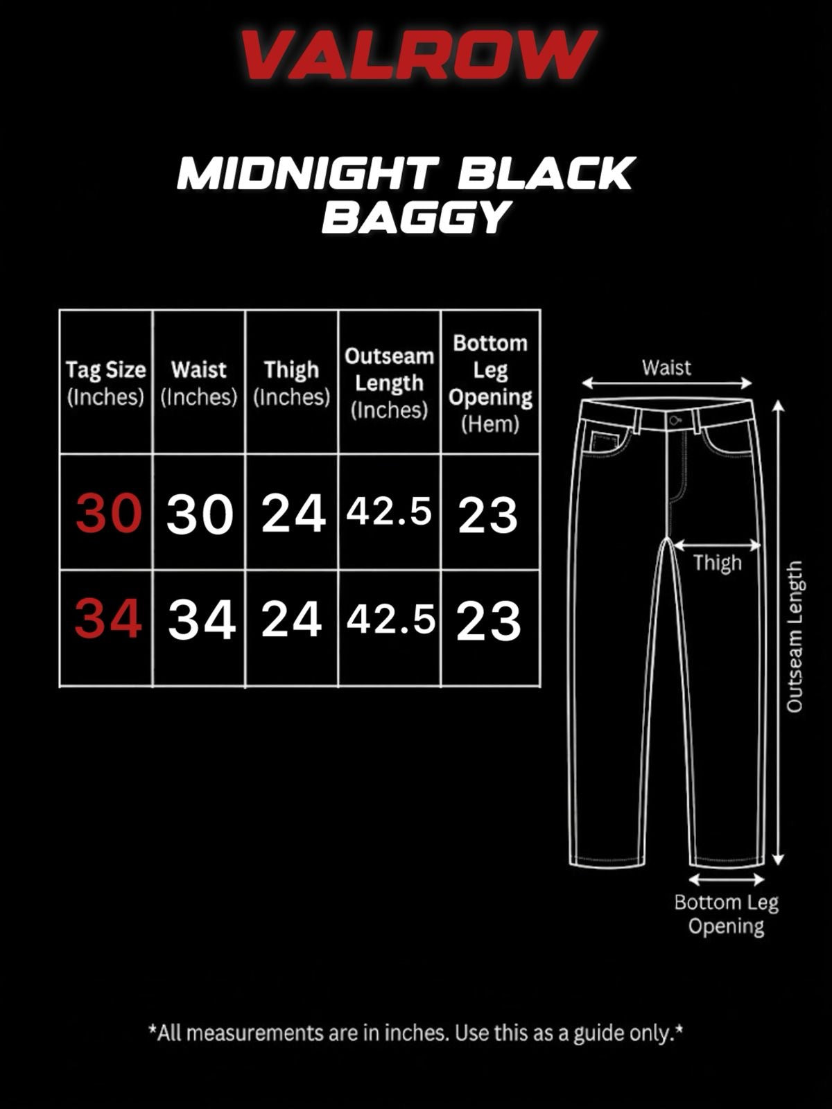 Midnight black Baggy Jeans