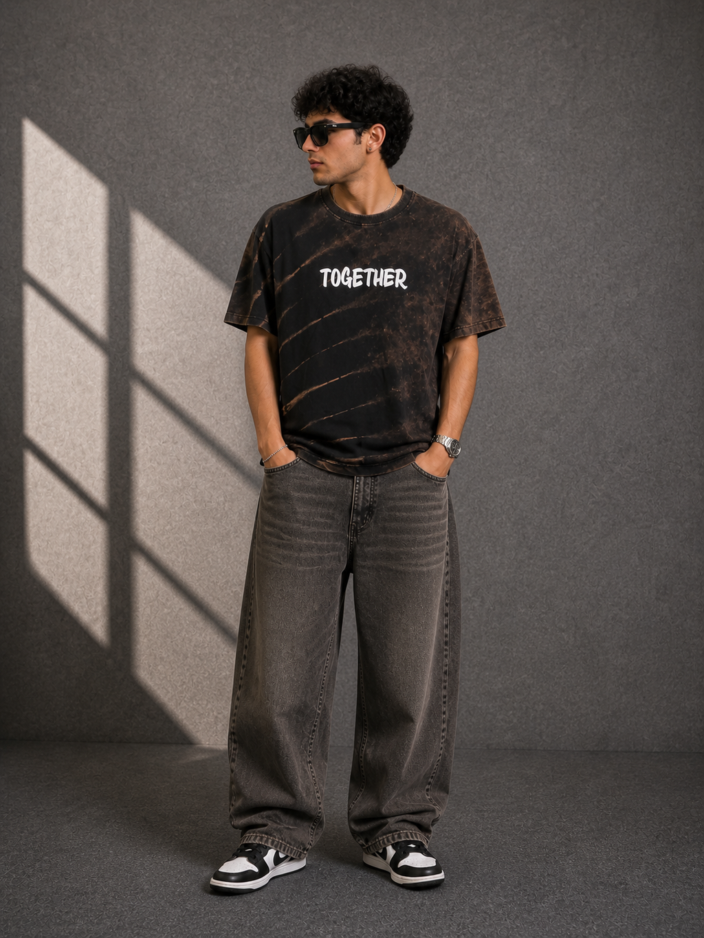 Together Graphic Acid Wash T-Shirt – Premium Streetwear | Valrow