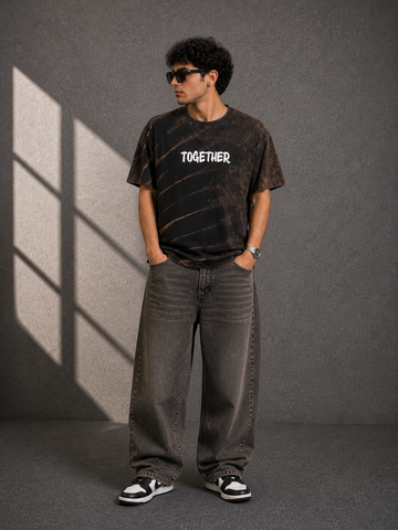 Together Graphic Acid Wash T-Shirt – Premium Streetwear | Valrow
