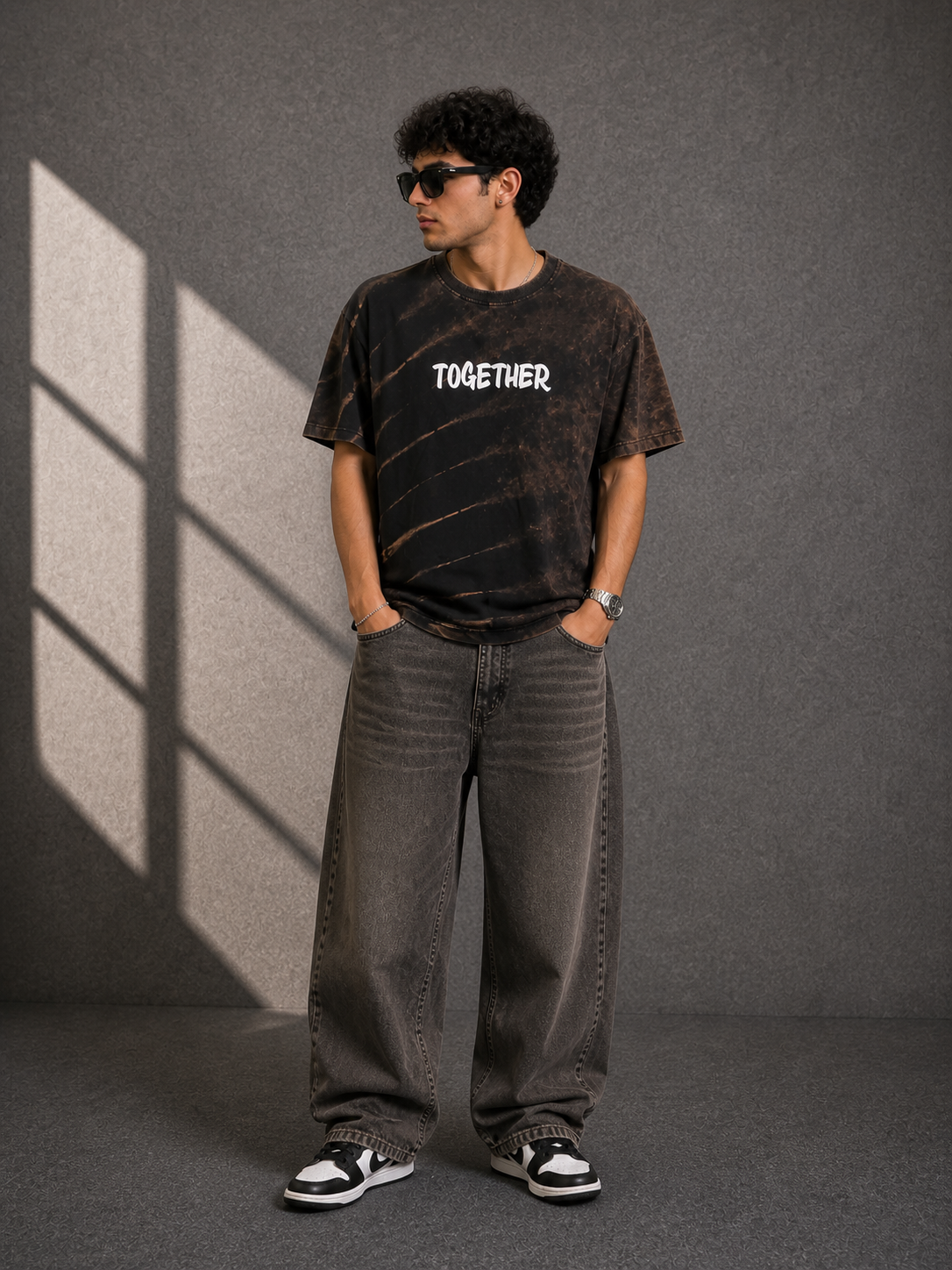 Together Graphic Acid Wash T-Shirt – Premium Streetwear | Valrow