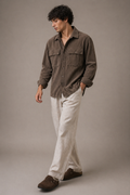 Mocha Cord Overshirt