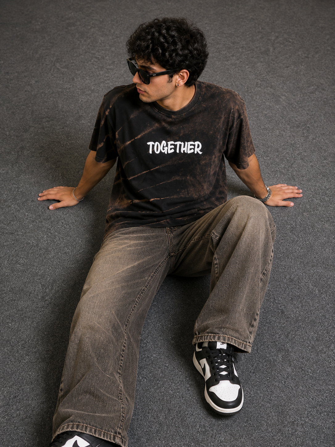 Together Graphic Acid Wash T-Shirt – Premium Streetwear | Valrow