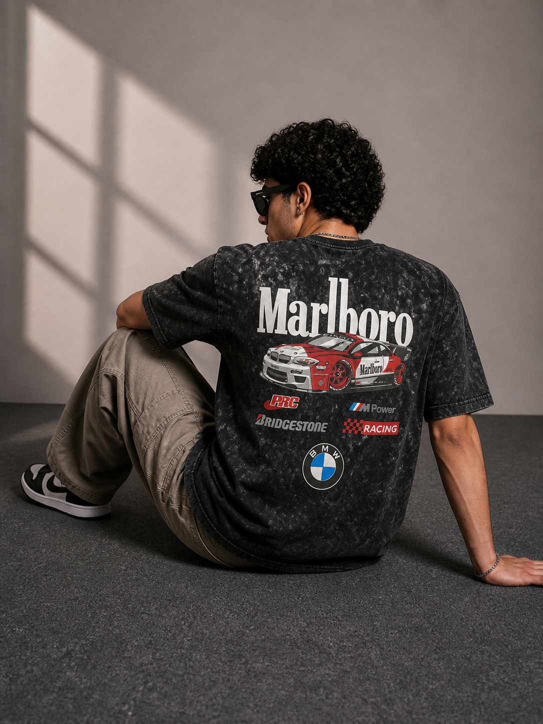 Vintage Acid Wash Graphic T-Shirt – Oversized Streetwear | Valrow