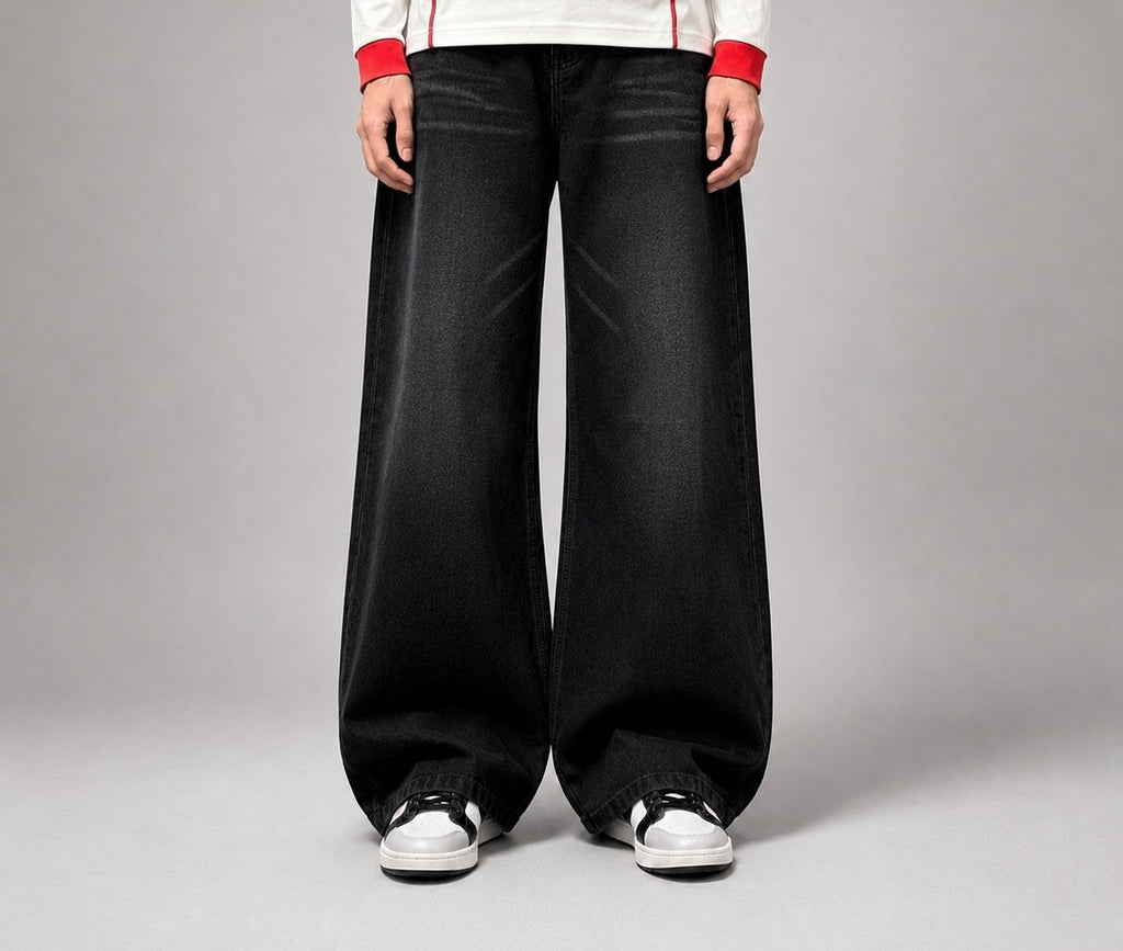 Midnight black Baggy Jeans