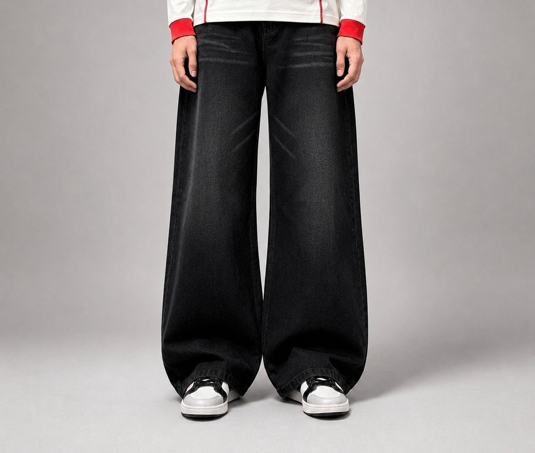 Midnight black Baggy Jeans