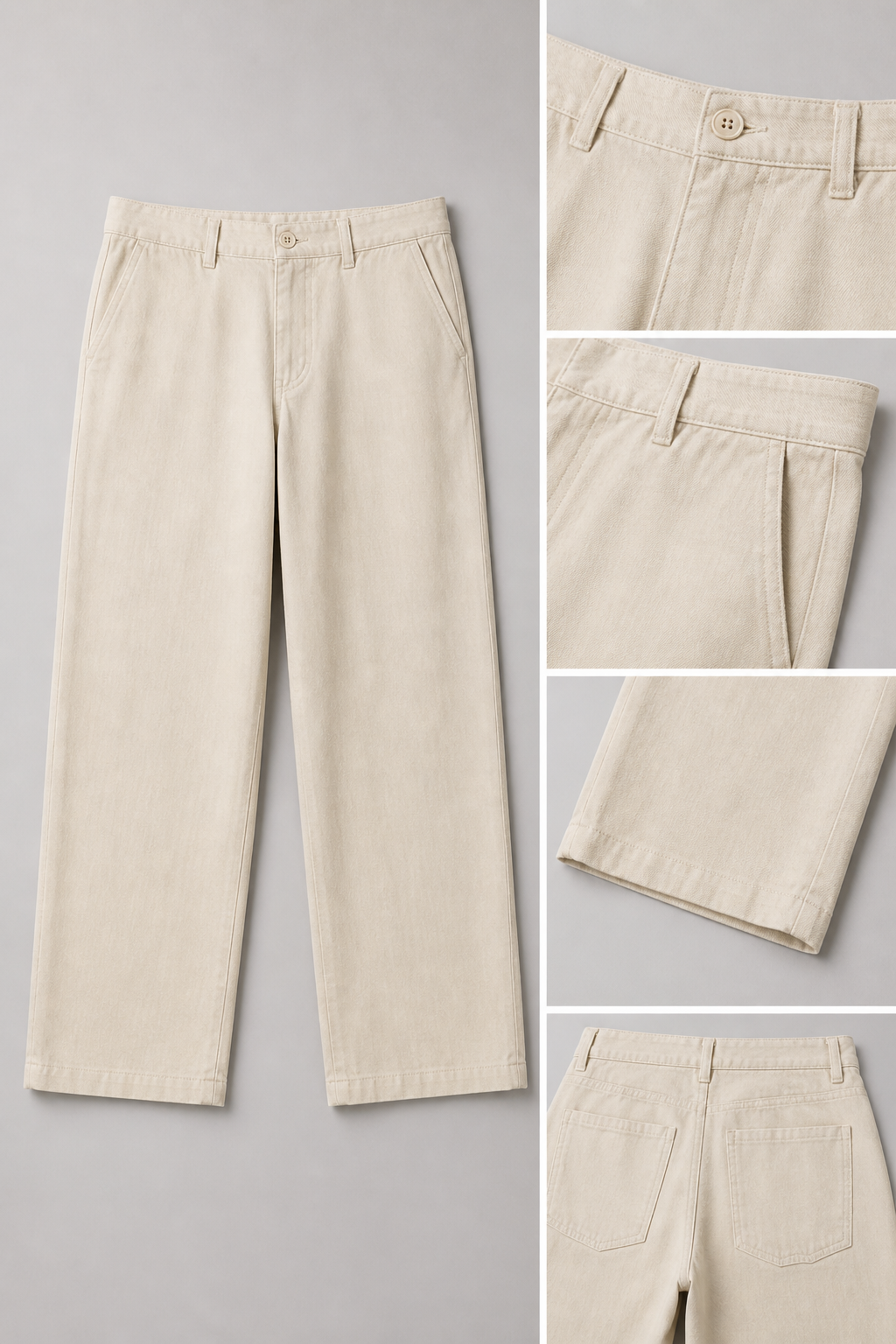 Beige Linen Pants for Men | Lightweight Breathable Straight Fit Trousers | Valrow