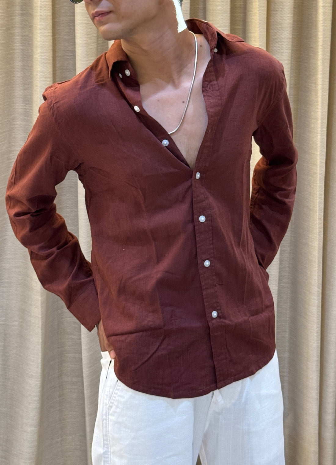 BROWN LINEN