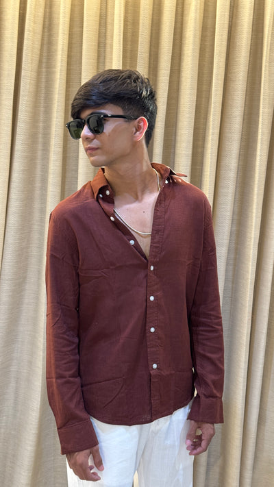 BROWN LINEN