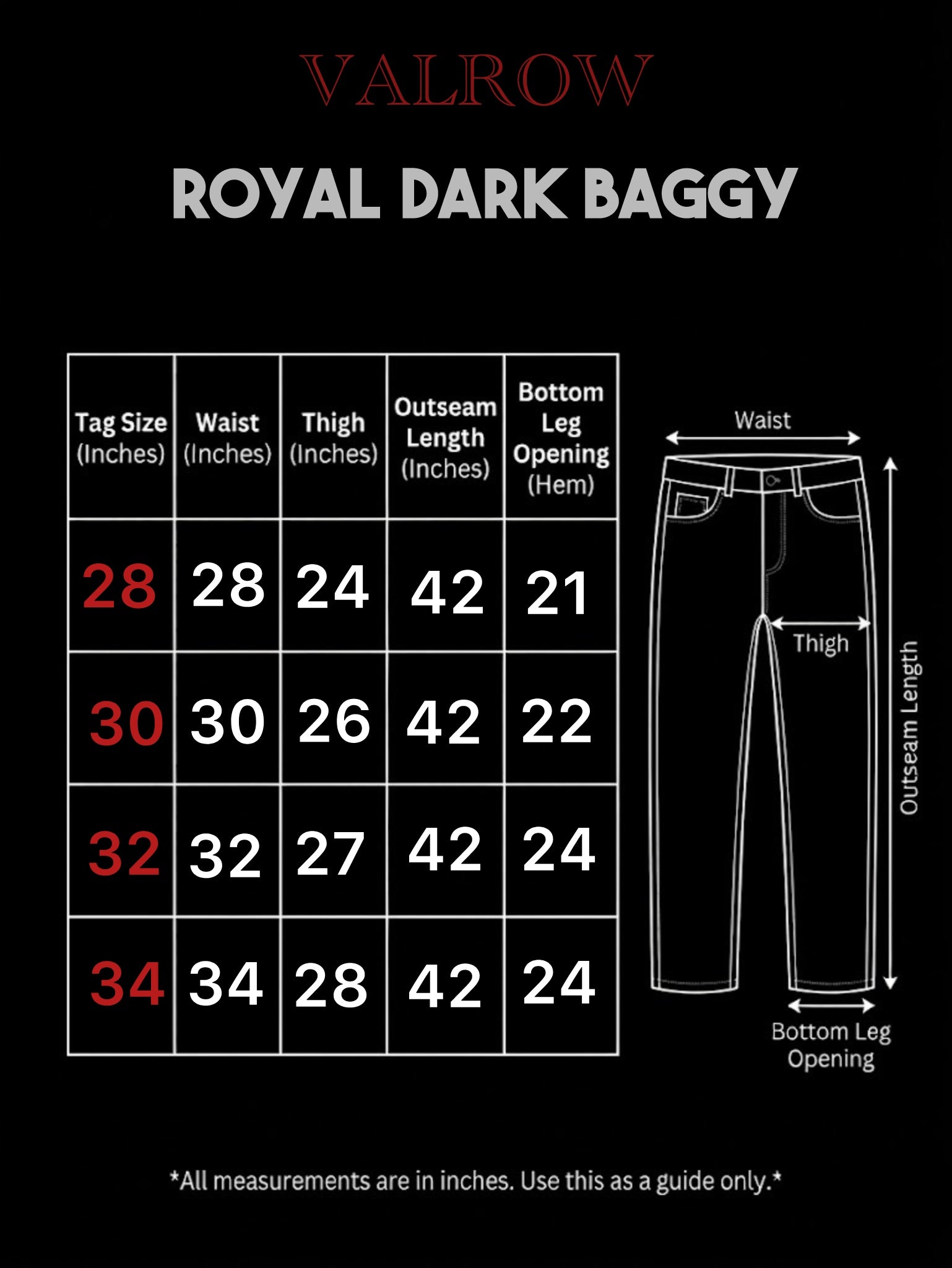 ROYAL DARK BAGGY